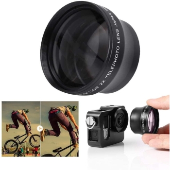 Zoom x 2 profesjonalny obiektyw do konwersji telefonicznej HD 46 mm gwint 37mm [22270000747]